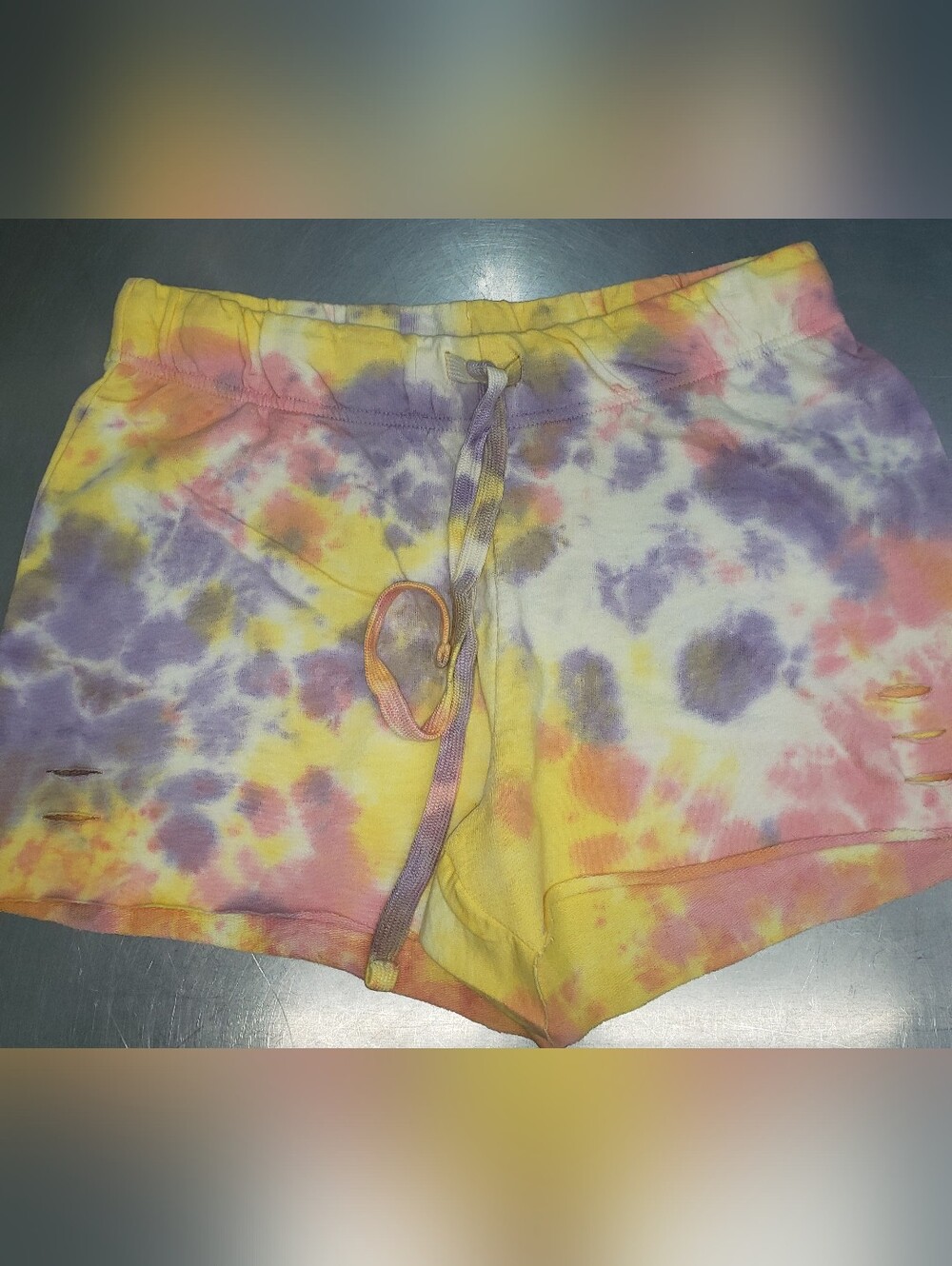 NWT JOLIE & JOY Dye Tie Boy Cotton Blend Shorts S